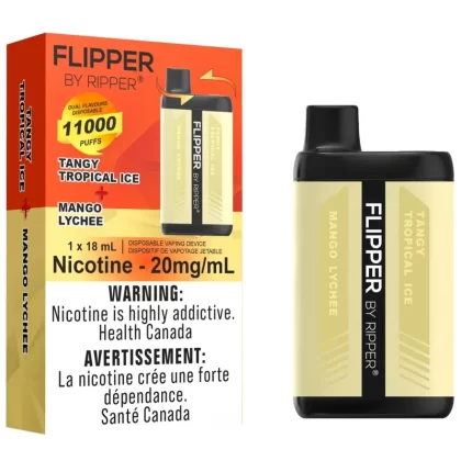 Flipper by Ripper 11K Disposable Vape – Mango Lychee & Tangy Tropical Ice