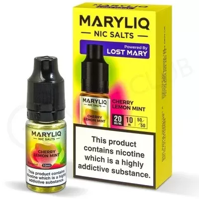 Cherry Lemon Mint Nic Salt E-Liquid by Lost Mary Maryliq - Ecigpremium