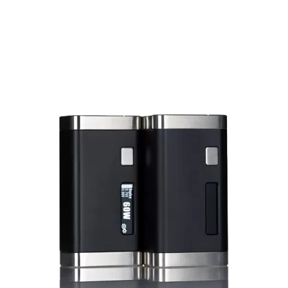 LP Mods Guarded DNA60C 18650 Box Mod - Black Aluminum/Stainless Steel, Black Delrin/Stainless Steel (2F147D)