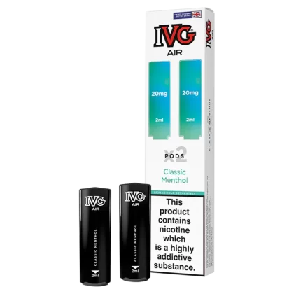 Classic Menthol IVG Air Replacement Pods - Ecigwizard