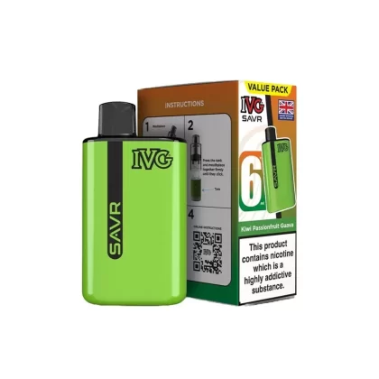 IVG SAVR Kiwi Passionfruit Guava Vape Kit - Strength#20mg