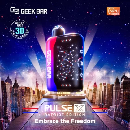 Geek Bar Pulse X 25K Puff PATRIOT EDITION Rechargeable Disposable Device – 25000 Puffs - Fcuking Fab