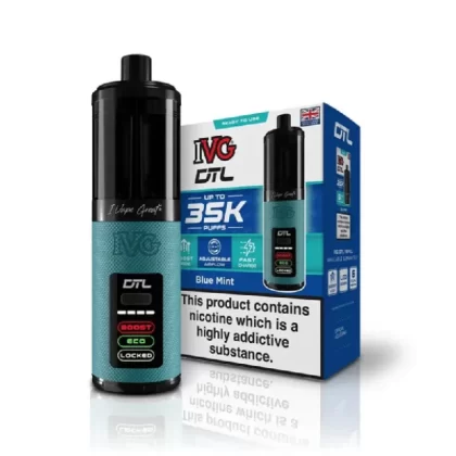 IVG DTL 35k Prefilled Pod Kit Blue Mint - Strength#20mg (5C6BCF)