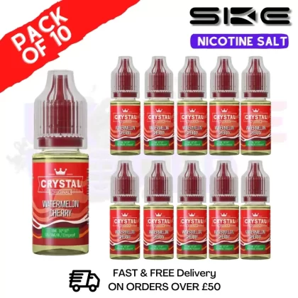 Watermelon Cherry Crystal SKE Nic Salt BOX OF 10