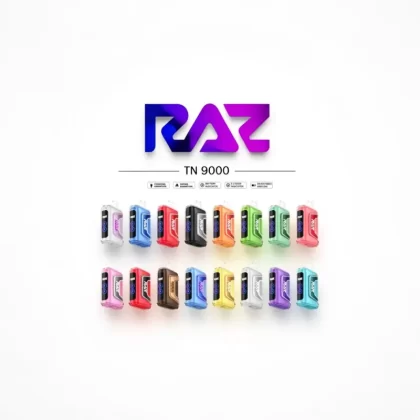 RAZ TN9000 9000 caladas Recargable 5% Nicotina Pantalla HD - Fumotvapemexico