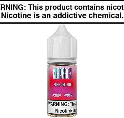 PURE DELIGHT BY CLAP BACK SALTS 30ML - Vapejuice