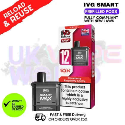 Strawberry Raspberry Cherry IVG Smart Max Replacement Pod