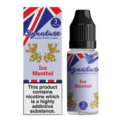Ice Menthol - Signature E Liquid 10ml - 3mg