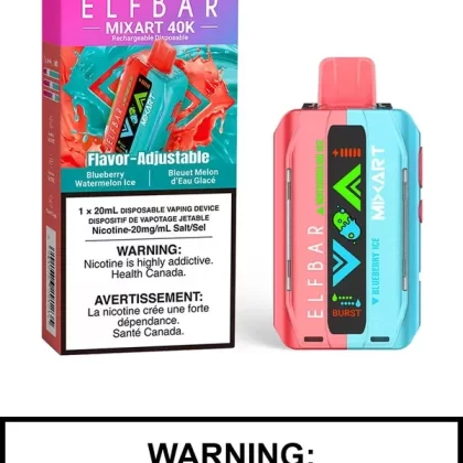 Blueberry Watermelon Ice Elf Bar Mixart 40K Disposable Vape