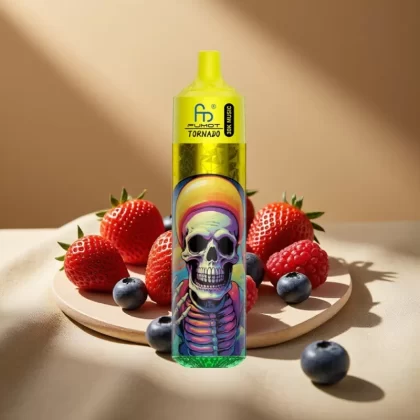 Fumot RandM Tornado 30000 Puffs 30mL 5% Mesh Disposable Vape Strawberry Blueberry Raspberry