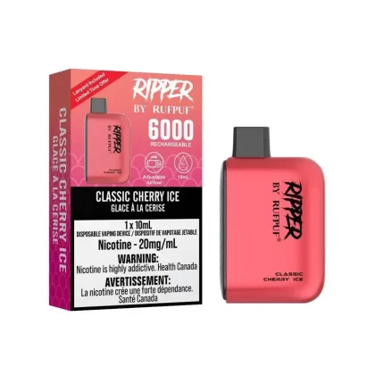 RUFPUF Ripper 6000 Disposable – Classic Cherry Ice