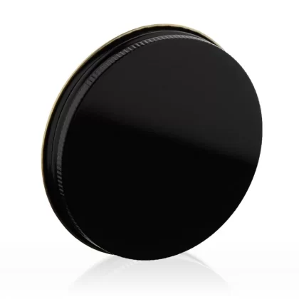 Metal Caps | Ridged Lid w/ Plastisol Liner | 89mm – Black