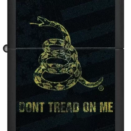 Zippo Lighter – Don’t Tread On Me Gadsden Black Flag