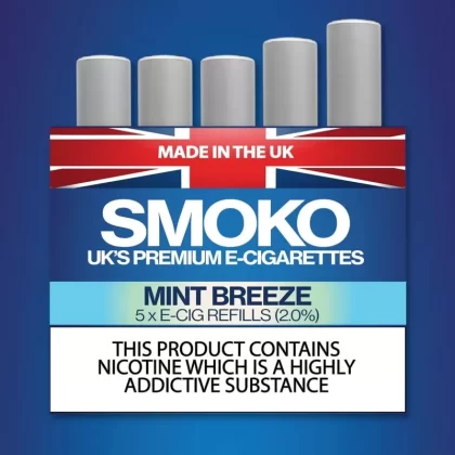 Geschmacksrichtung Mint Breeze – E-Zigaretten-Nachfüllpackungen - MINT BREEZE 1.1% (E-CIG), MINT BREEZE 1.5% (E-CIG) (4BE982)