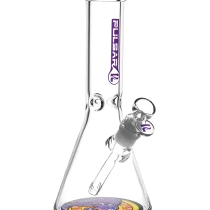 Pulsar 10″ Psychedelic Jaguar Beaker Bong - Vape Store