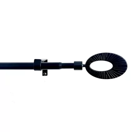 Tringle à rideaux de 13/16 mm HomeStyles, 48 po x 86 po - Black 1, Dark Grey; 48in-86in