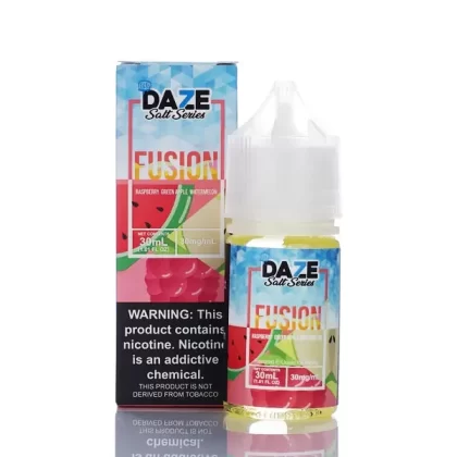7 Daze Fusion TFN Salt - Raspberry Green Apple Watermelon ICED - 30ml - 30mg
