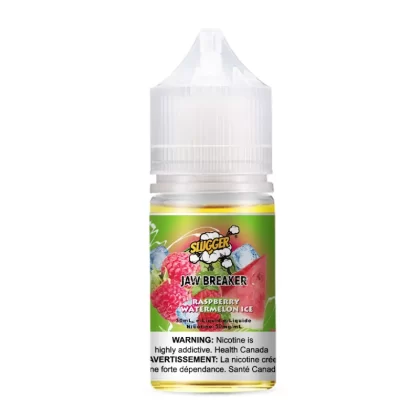 SLUGGER Jaw Breaker Salt – Raspberry Watermelon Ice 30ml (20, 35, 50mg) - Vapebar Pk