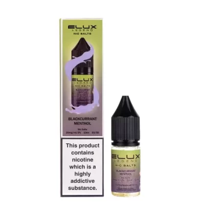 Blackcurrant Menthol Nic Salt E-Liquid by Elux Legend - Vape Product, Vape Product