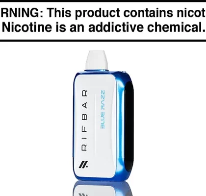 RIFBAR TURBO X 25K DISPOSABLE VAPE – 25,000 PUFFS - Alaska Mint, Black Ice