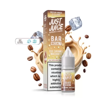 Just Juice Iced Caramel Macchiato – 10mg Salt Nicotine E-Liquid