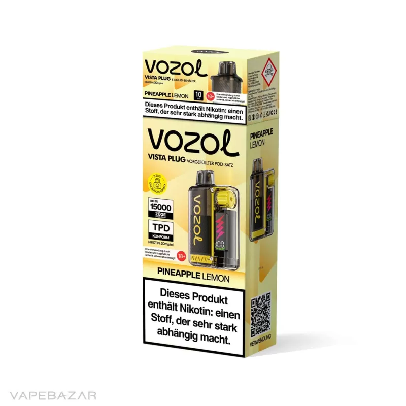 Vozol Vista Plug – Pineapple Lemon Starter Kit - Vapebazar - Image 3