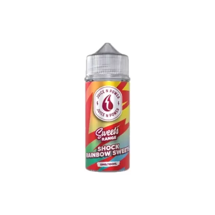 JNP Shock Rainbow Sweets 100ml Shortfill E Liquid - Strength#0mg
