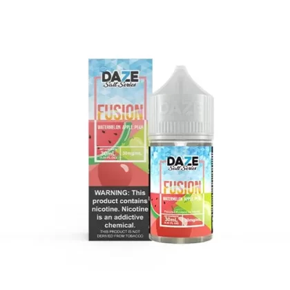 7 Daze Fusion Watermelon Apple Pear ICED 30ml Nic Salt Vape Juice - Vape Product, Vape Product