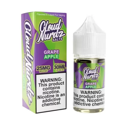 Cloud Nurdz Salts Grape Apple eJuice - 30mL 25mg