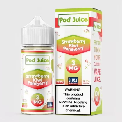 Strawberry Kiwi Pomberry – Pod Juice – 100mL 70VG eJuice