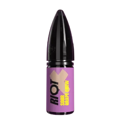 Riot X Nic Salt E-Liquid Sour Grape Chew - Nicotine Strength#20mg>10mg>5mg