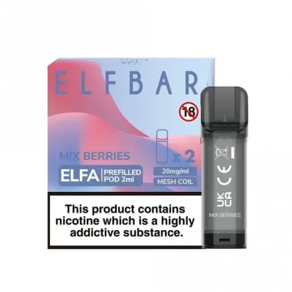 Elf Bar Elfa Mix Berries Nic Salt E Liquid Pods – Elfa Series (2 x 2ml)