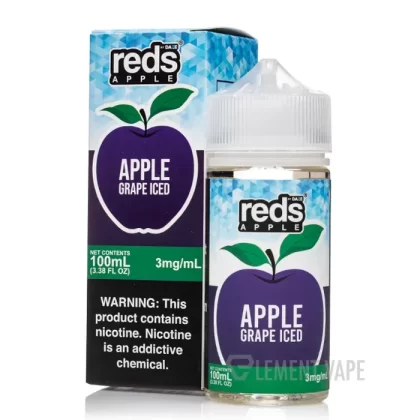 ICED GRAPE – Reds Apple E-Juice – 7 Daze – 100mL