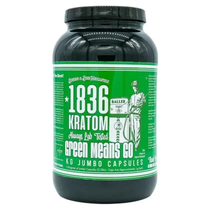 1836 Kratom 1 Kilogram Capsules - Strains#Green Means Go1 Kilogram Caps>Great White1 Kilogram Caps>Atomic Maeng Da1 Kilogram Caps>Indonesian Sunrise1 Kilogram Caps>Super Gold1 Kilogram Caps>