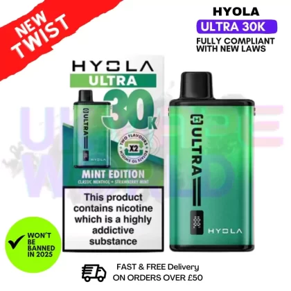 Mint Edition Hyola Ultra 30K Puff Prefilled Pod Kit
