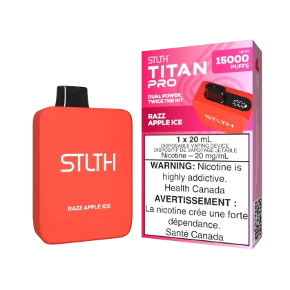 STLTH TITAN PRO - Razz Apple Ice - 20 mg/mL (wholeseller) - Excise ON, 20 mg/mL - ON