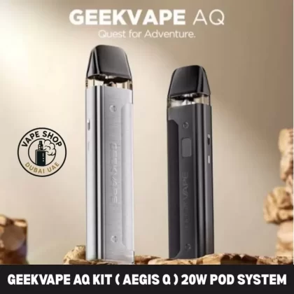 GEEKVAPE AQ Kit ( Aegis Q ) 20W Pod System 1000mAh Vape Kit 2ml Starter Kit in Dubai, UAE - Black, Blue