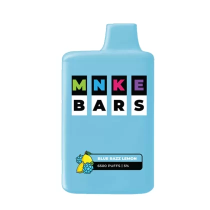 MNKE Bars Disposable Vape – Blue Razz Lemon (20, 50 mg) 6500 Puffs