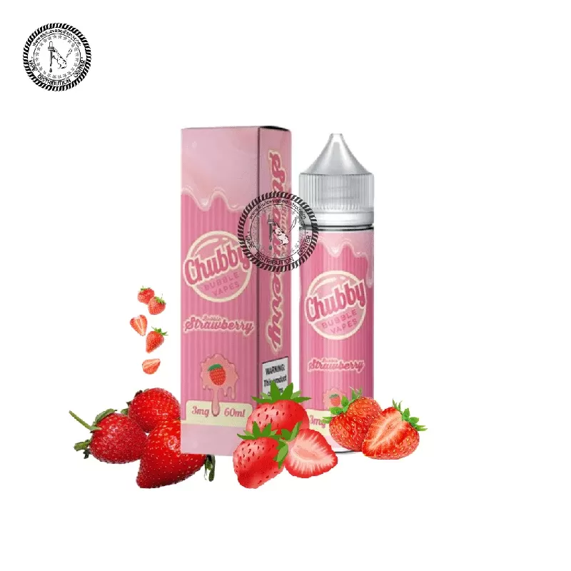 Bubble Strawberry by Chubby Bubble Vapes 60ML - Vape Product, Vape Product