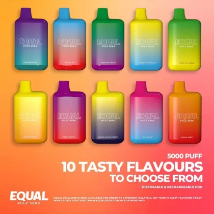 EQUAL PULZ 5000 PUFFS DISPOSABLE VAPE POD - Vapevandal