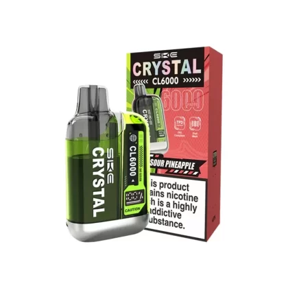 SKE Crystal CL6000 Sour Pineapple Pod Kit - Nicotine Strength#20mg