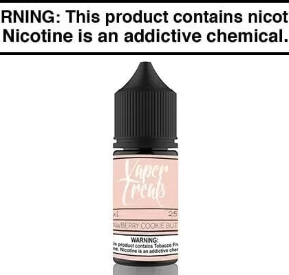 STRAWBERRY COOKIE BUTTER BY VAPER TREATS SALT 30ML - Vapejuice