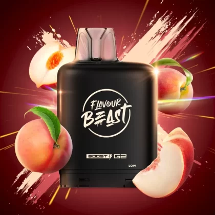 Level X G2 Wicked White Peach Iced Boost Flavour Beast Pods