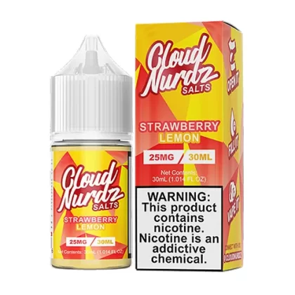 Strawberry Lemon by Cloud Nurdz Salts 30ml - Vape Product, Vape Product