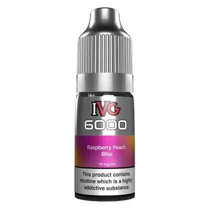 IVG 6000 Raspberry Peach Bliss Nic Salt Vape Juice