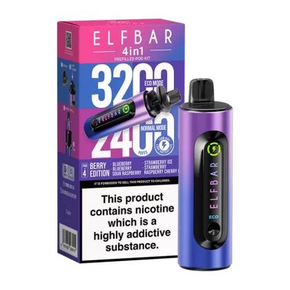 Elfbar 4in1 Vape Kit - Red Edition - Vapeshop Co