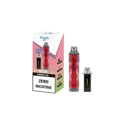 0mg iFresh 10000 Puffs 2in1 Einweg Pod Kit - Geschmack#Kirscheis>Herr Blau>Zitrone Limette>Frische Minze>Wassermeloneneis>Kaffee>Blue Razz Limonade>Traubeneis>Blaubeer-Himbeere>Kleine Bären (9381E4)