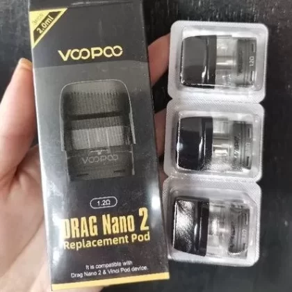 Voopoo Drag Nano 2 Replacement Pod Cartridge 2ml - 3pcs/pack / 1.2ohm