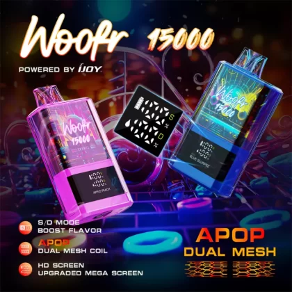 Woofr 15000 Powered by iJoy Device - 15000 Puffs - Passionfruit Pineapple