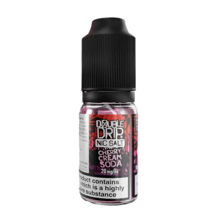 Double Drip Cherry Cream Soda Nic Salt Vape Juice - 10 Pack - Strength